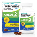 PreserVision Areds 2 Formula Eye Vitamin & Mineral Supplement Soft-Gels, 120 Ct Fit And Glow