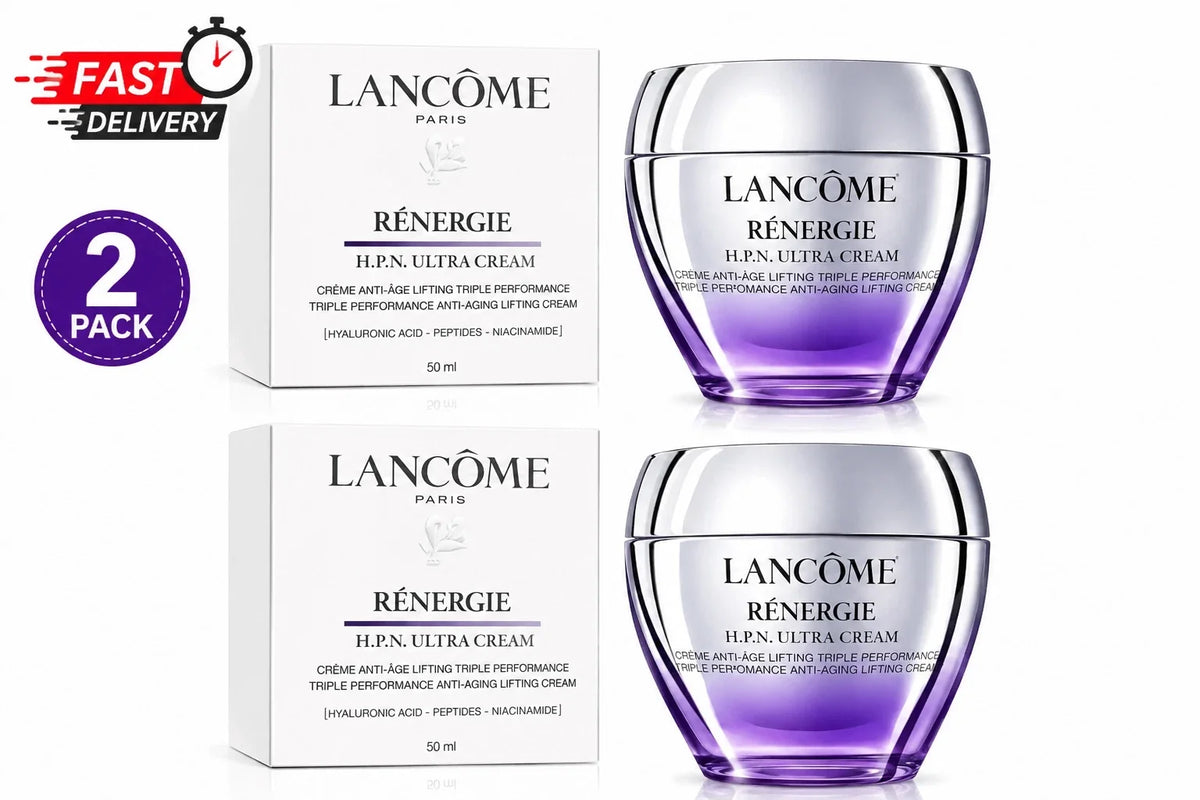 2 Pack Lancome Renergie HPN Ultra Cream 50ml/1.69oz New USA Free Shipping Fit And Glow