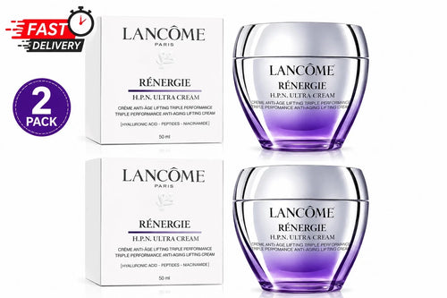 2 Pack Lancome Renergie HPN Ultra Cream 50ml/1.69oz New USA Free Shipping Fit And Glow