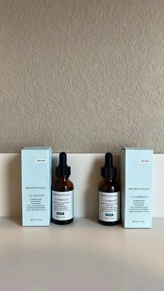 2 Pack SkinCeuticals C E Ferulic Serum 15% L-Ascorbic Acid 30 ml / 1 fl oz New Fit And Glow