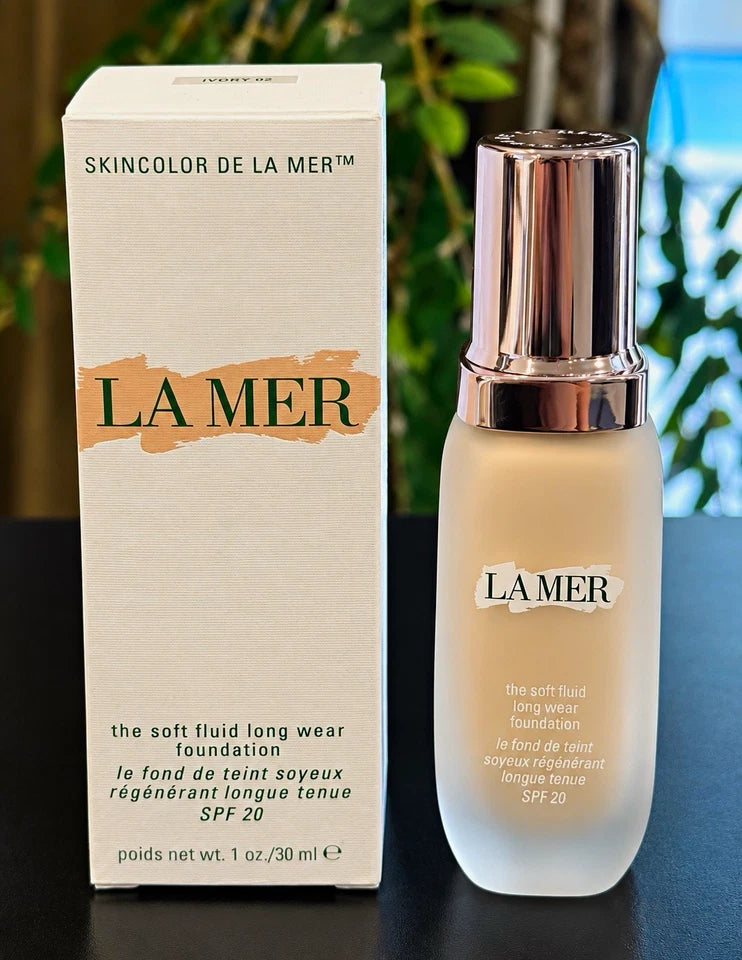 LA MER Skincolor Soft Fluid Long Wear Liquid Foundation SPF 20 Ivory 02 1 oz