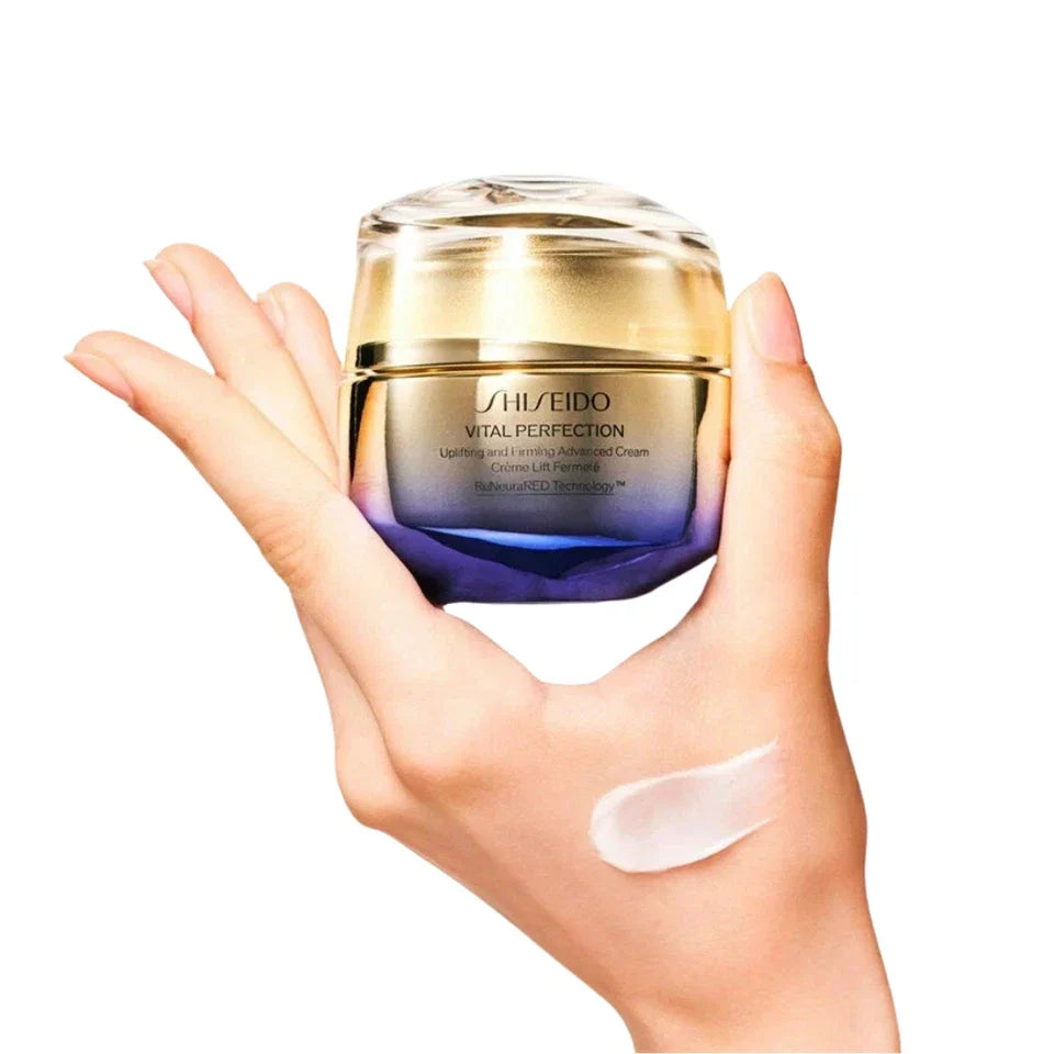 Shiseido Vital Perfection Uplifting & Firming Advanced Cream 1.7 oz 50ml New Fit And Glow