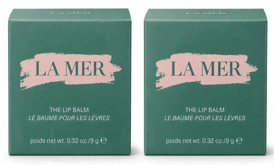 PACK OF 2 La Mer The Lip Balm 0.32 oz 9g NeW &FRESH STOCK & Sealed Box Fit And Glow